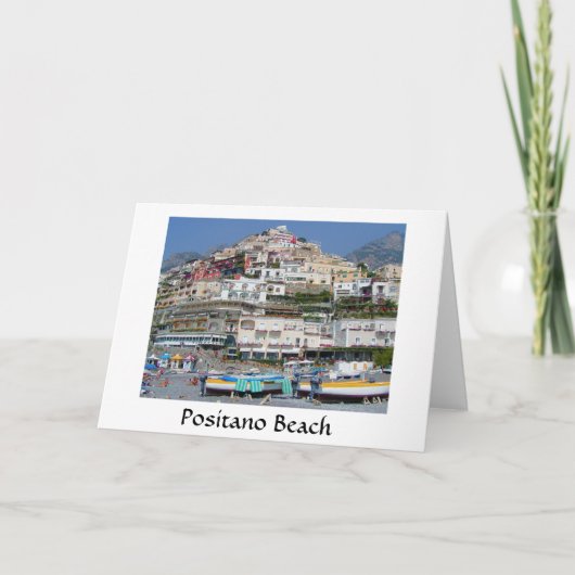 Positano Strand Karte (Vorderseite)