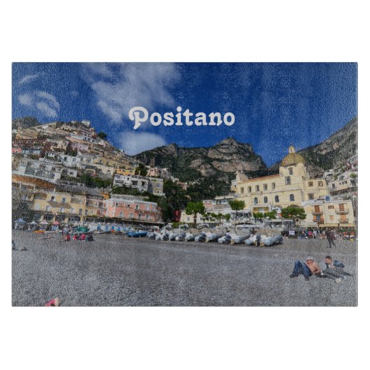 Positano Strand Schneidebrett (Vorderseite)