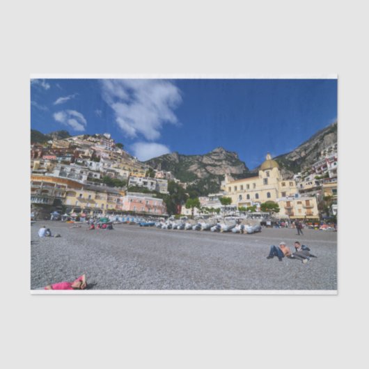 Positano Strand Seidenpapier (Vorderseite)