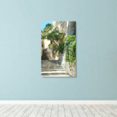 Positano Stretched Canvas Print Leinwanddruck (Insitu (Holzboden))