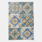Positano Vintag Italienischer Tile Geschirrtuch (Vertikal)