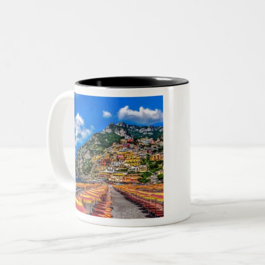 Positano Zweifarbige Tasse (Vorderseite Links)