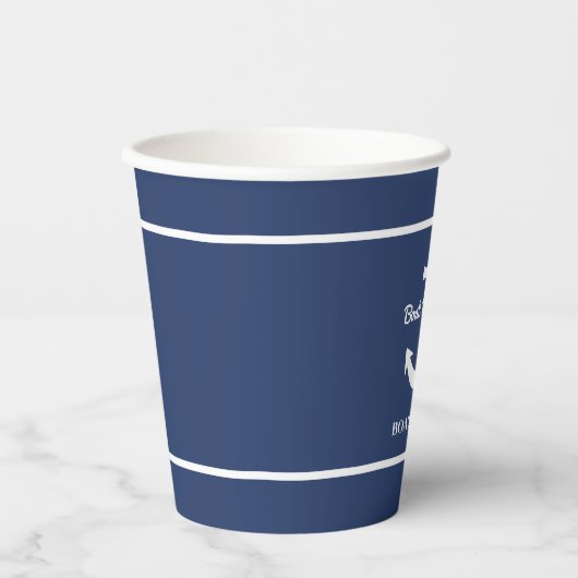 Position des benutzerdefinierten Namens für das bl Pappbecher (Vorderseite)