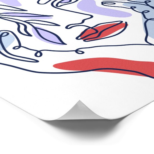 Positionsmeldungen am Körper Poster (Ecke)