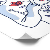 Positionsmeldungen am Körper Poster (Ecke)