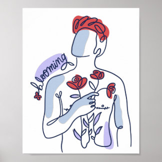 Positionsmeldungen am Körper Poster