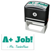 Positiv "A+ Job!" Schullehrer Rubber-Briefmarke Permastempel (Beispiel)