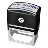 Positiv "A+ WORK!" + Teacher's Name Rubber Briefma Permastempel (Produkt)