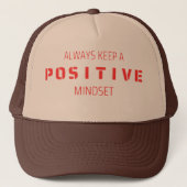Positiv behalten truckerkappe (Vorderseite)