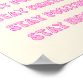 Positiv bleibe, bleibe Kampf Poster (Ecke)