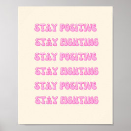Positiv bleibe, bleibe Kampf Poster