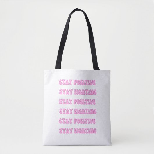 Positiv bleibe, bleibe Kampf Tasche (Vorderseite)
