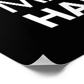 Positiv bleibe, hart arbeiten, alles machen poster (Ecke)