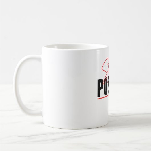 Positiv bleibe kaffeetasse (Links)