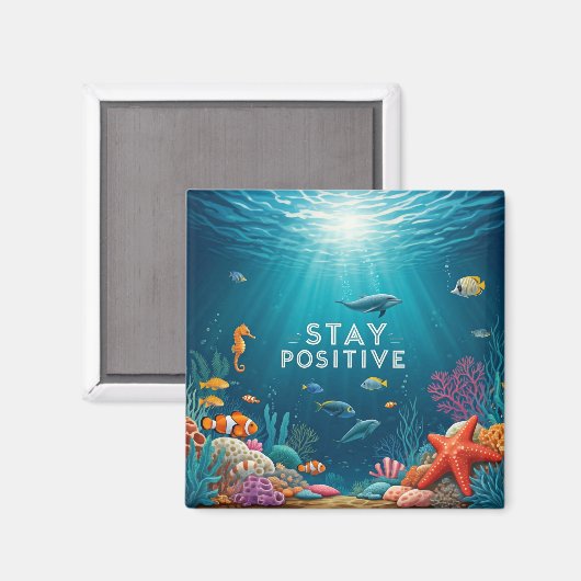 Positiv bleibe magnet (Vorderseite/Rückseite)