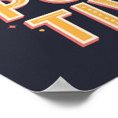 Positiv bleibe | Motivation Inspiration Poster (Ecke)