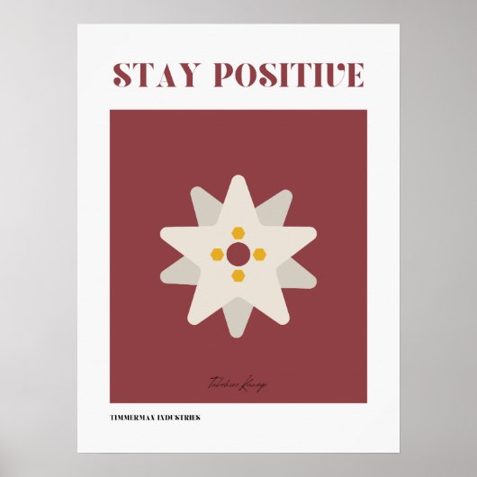 Positiv bleibe poster (Vorne)