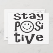 Positiv bleibe postkarte (Vorne/Hinten)