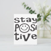Positiv bleibe postkarte (Stehend Vorderseite)