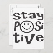 Positiv bleibe postkarte (Vorne/Hinten)