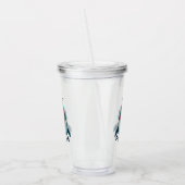 Positiv bleibe Skelett und Wal Acryltrinkbecher (Links)