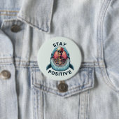 Positiv bleibe Skelett und Wal Button (Beispiel)