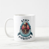 Positiv bleibe Skelett und Wal Kaffeetasse (Links)
