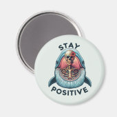 Positiv bleibe Skelett und Wal Magnet (Vorderseite/Rückseite)