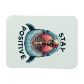 Positiv bleibe Skelett und Wal Magnet (Horizontal)