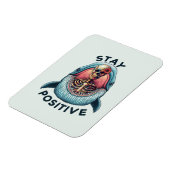 Positiv bleibe Skelett und Wal Magnet (Linke Seite)