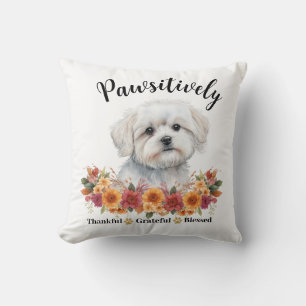 Positiv dankbarer gesegneter süßer Hund Kissen