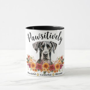 Positiv dankbarer gesegneter süßer Hund Tasse