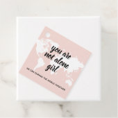 Positiv, dass Sie nicht allein Mädchen Motivation Geschenkanhänger (Beispiel)