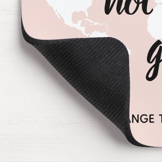 Positiv, dass Sie nicht allein Mädchen Motivation  Mousepad (Ecke)