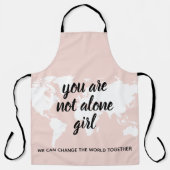 Positiv, dass Sie nicht allein Mädchen Motivation  Schürze (Vorderseite)