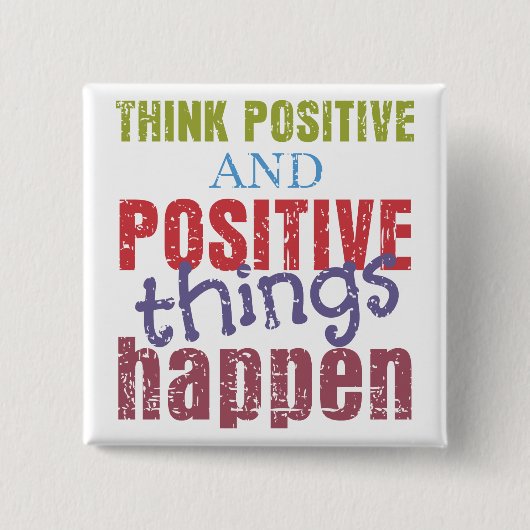 Positiv denken button (Vorderseite)