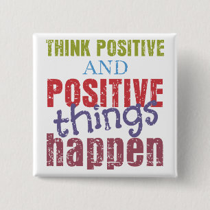 Positiv denken button