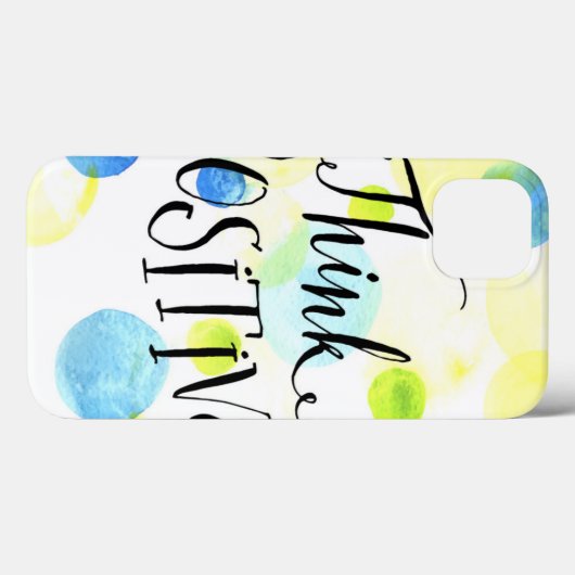 Positiv denken Case-Mate iPhone hülle (Rückseite (Horizontal))