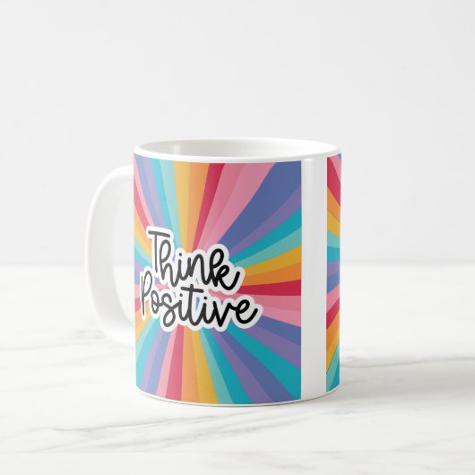 Positiv denken kaffeetasse (Vorderseite Links)