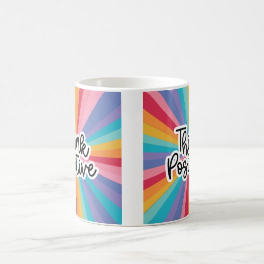 Positiv denken kaffeetasse (Mittel)