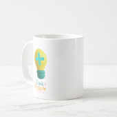 Positiv denken kaffeetasse (Vorderseite Links)