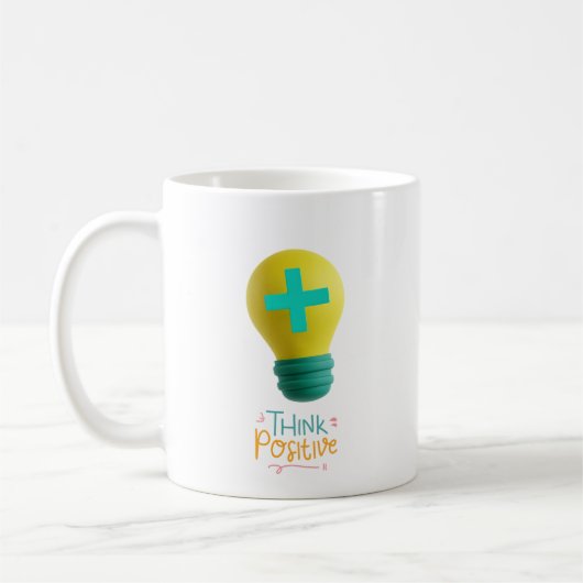 Positiv denken kaffeetasse (Links)