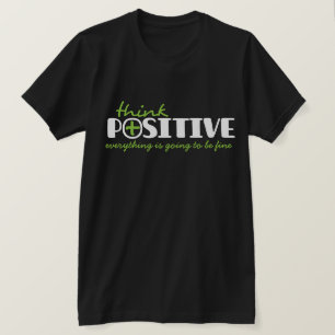 Positiv denken kann typografische Slogan T - Shirt