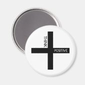 Positiv denken magnet (Vorderseite/Rückseite)