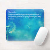 Positiv denken mousepad (Mit Mouse)