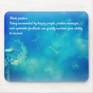 Positiv denken mousepad