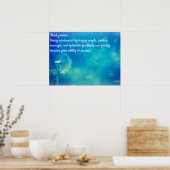 Positiv denken poster (Küche)