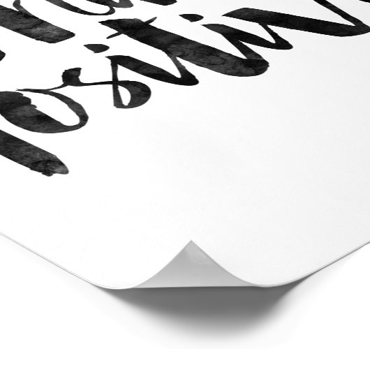 Positiv denken poster (Ecke)