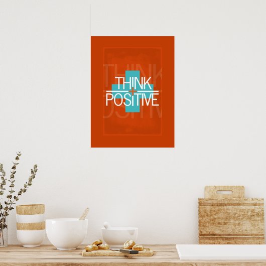 Positiv denken poster (Küche)