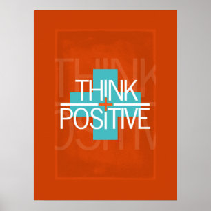 Positiv denken poster